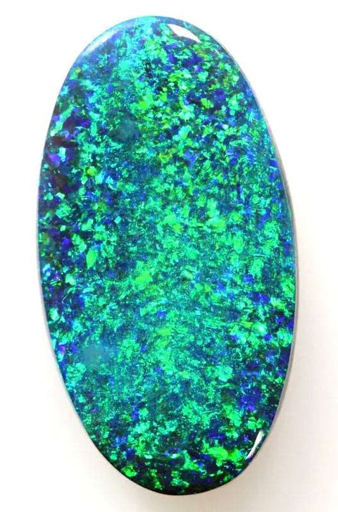 (037) 10.50ct Big Brilliant Solid Black Australian Opal! freeshipping - Global Opals