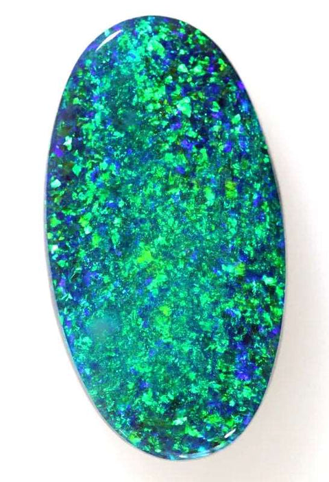 (037) 10.50ct Big Brilliant Solid Black Australian Opal! freeshipping - Global Opals