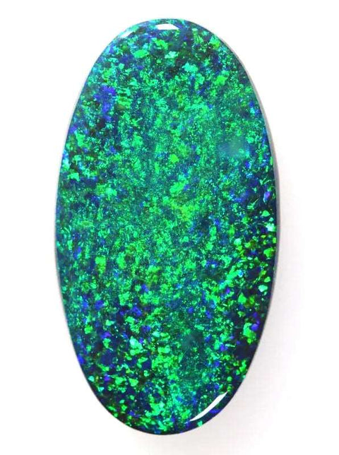 (037) 10.50ct Big Brilliant Solid Black Australian Opal! freeshipping - Global Opals