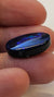 Royal Blue 10.63ct Straw Pattern Solid Black  Opal GJM062 Global Opals