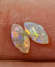 Bright Calibrated .38ct Solid Crystal Opal Pair CA85 Global Opals