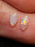 Bright Calibrated .31ct Solid Crystal Opal Pair CA86 Global Opals