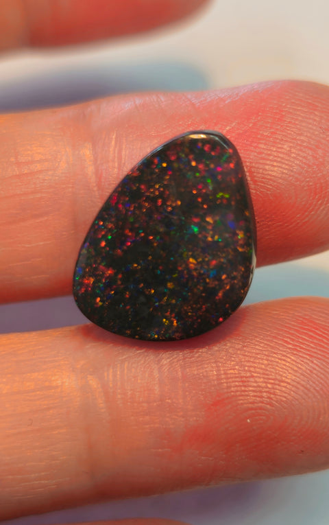 Unique / Free-Form Solid Opal..Pin Fire Pattern! (1057) 7.59ct Global Opals