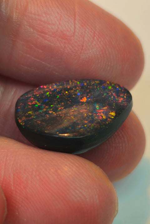 Unique / Free-Form Solid Opal..Pin Fire Pattern! (1057) 7.59ct Global Opals