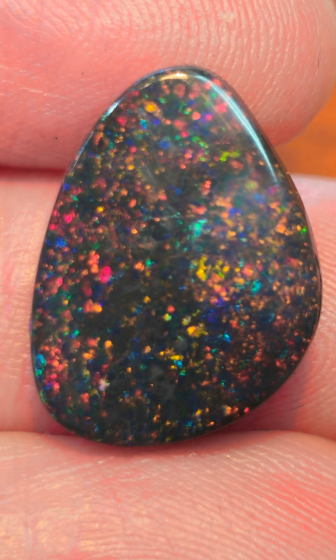Unique / Free-Form Solid Opal..Pin Fire Pattern! (1057) 7.59ct Global Opals