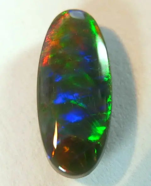 (352) 1.50ct Red Broad-Flash Solid Black Opal! freeshipping - Global Opals