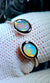 Coober Pedy Solid White Opal Silver Bezel Set (925) Ring (CP23) Global Opals