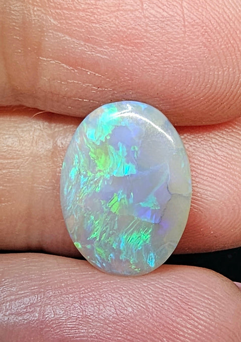 Natural Blue, Green 3.35ct Solid Lightning Ridge Aussie Opal 342 Global Opals