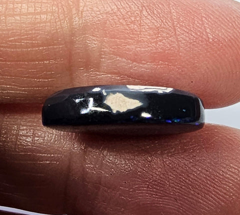 Beautiful 7.21ct Royal Blue Solid Black Lightning Ridge Opal GJM308 Global Opals