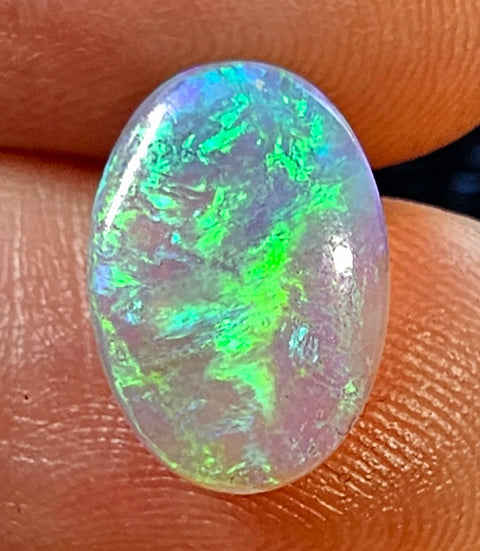 Gorgeous Blue/Green 3.49ct Crystal Solid Lightning Ridge Opal LLM-002 Global Opals