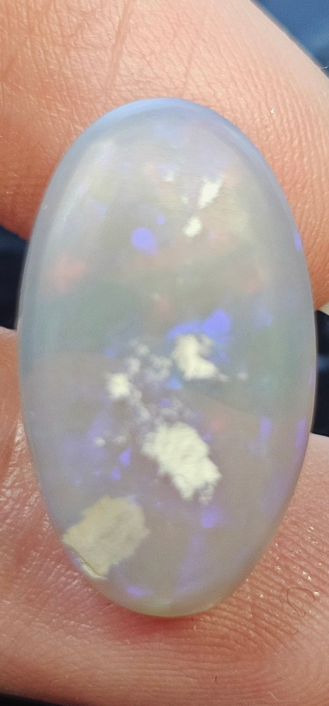 Beautiful Blue/Green Long Crystal Lightning Ridge Solid Opal LLM-001 Global Opals