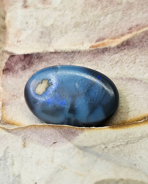 Spectacular Broad Pattern Lightning Ridge Solid Black 4.04ct Opal 073 Global Opals