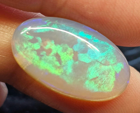 Beautiful Blue/Green Long Crystal Lightning Ridge Solid Opal LLM-001 Global Opals