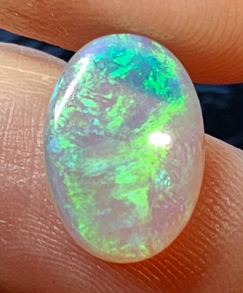 Gorgeous Blue/Green 3.49ct Crystal Solid Lightning Ridge Opal LLM-002 Global Opals