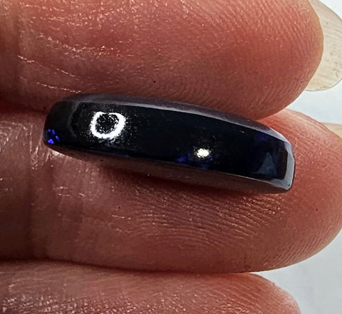 Beautiful 7.21ct Royal Blue Solid Black Lightning Ridge Opal GJM308 Global Opals