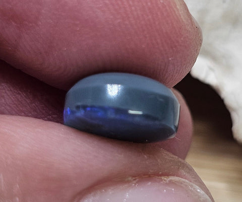 Brilliant Gem! Solid Black Blue/Green 2.62ct Solid Lightning Ridge Opal 1246 Global Opals