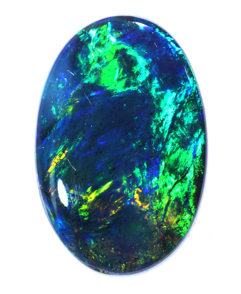 Beautiful 1.56ct Blue/Green Lightning Ridge Solid Opal GJM001