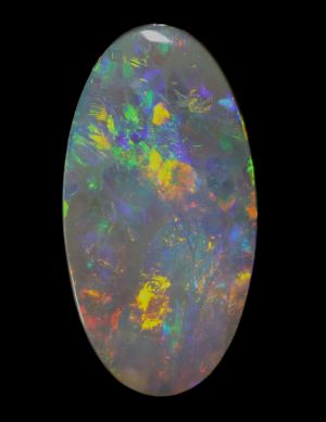 Natural Solid Light Opal (1802) Multi-Coloured! 1.41ct freeshipping - Global Opals