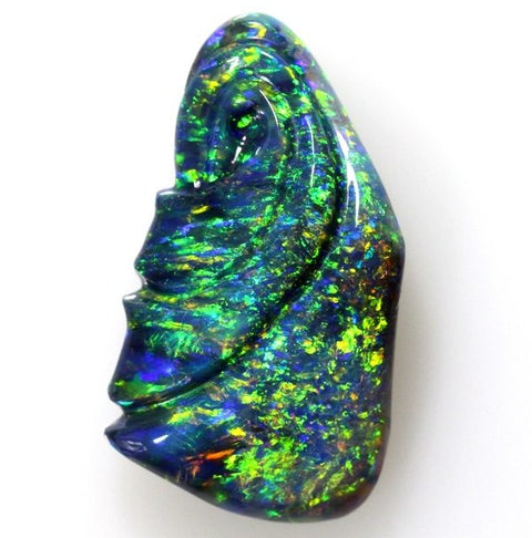 10.54 carat beautifully carved Lightning Ridge Opal