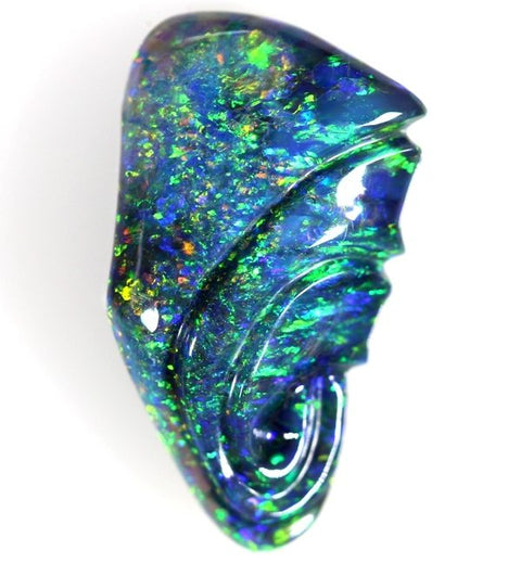 10.54 carat beautifully carved Lightning Ridge Opal