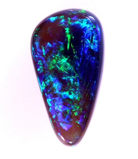 Brilliant Blue/Green Solid Unique Lightning Ridge Opal GJM006