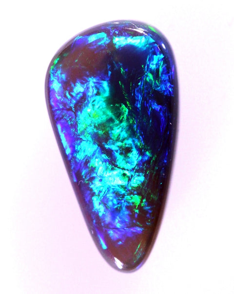 Brilliant Blue/Green Solid Unique Lightning Ridge Opal GJM006