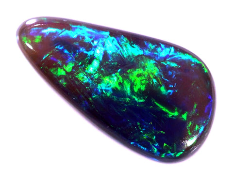 Brilliant Blue/Green Solid Unique Lightning Ridge Opal GJM006