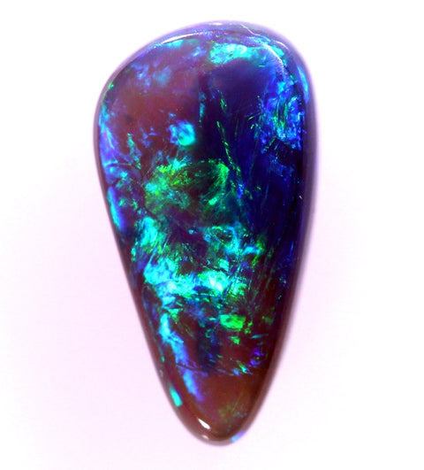 Brilliant Blue/Green Solid Unique Lightning Ridge Opal GJM006