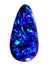 Incredible Electric Blue 3.37ct Solid Tear Drop Opal GJM007