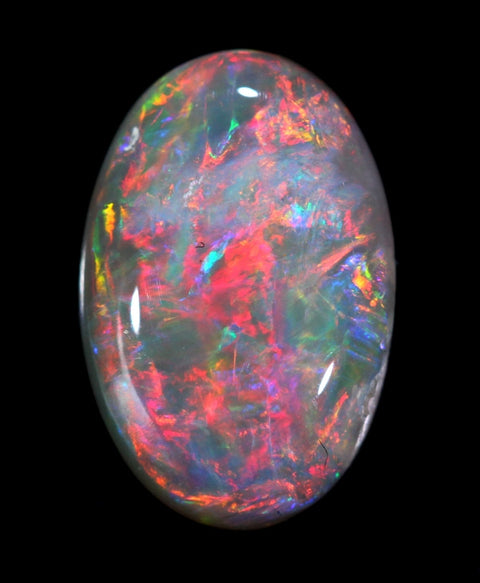 Red Bright Lightning Ridge Opal GJM-010