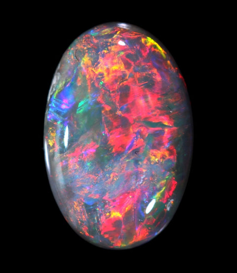 Red Bright Lightning Ridge Opal GJM-010