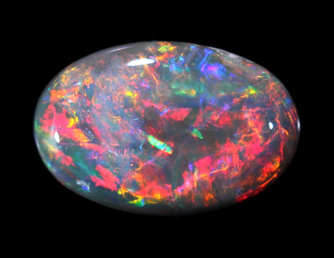 Red Bright Lightning Ridge Opal GJM-010