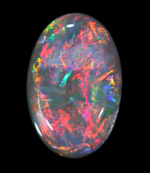 Red Bright Lightning Ridge Opal GJM-010