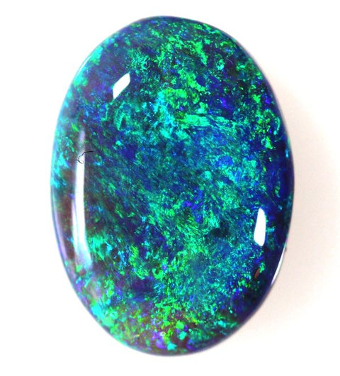 7.64 carat big blue green bright Opal!