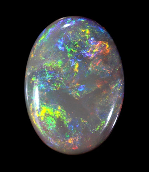 Lovely 3.01ct Solid Semi-Black Lightning Ridge Opal GJM011