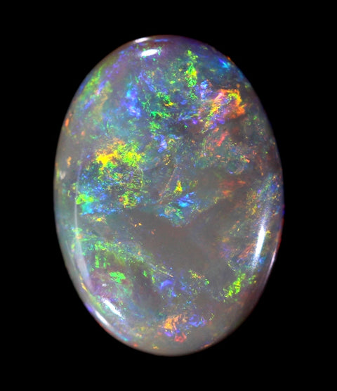 Lovely 3.01ct Solid Semi-Black Lightning Ridge Opal GJM011