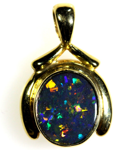 Gold Opal Pendant 128