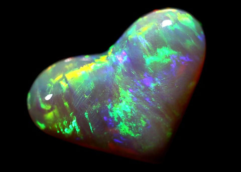 4.06 carat brilliant Opal Heart!