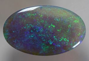 Brilliant Green Colour-Play Lightning Ridge Solid Dark Opal 7.56ct / 1348 freeshipping - Global Opals