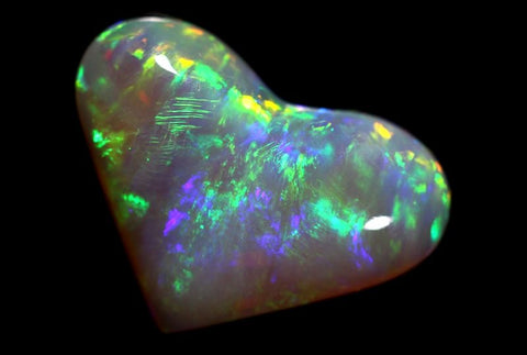 4.06 carat brilliant Opal Heart!