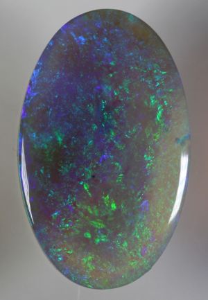 Brilliant Green Colour-Play Lightning Ridge Solid Dark Opal 7.56ct / 1348 freeshipping - Global Opals