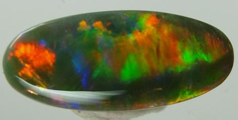 (352) 1.50ct Red Broad-Flash Solid Black Opal! freeshipping - Global Opals