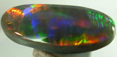 (352) 1.50ct Red Broad-Flash Solid Black Opal! freeshipping - Global Opals