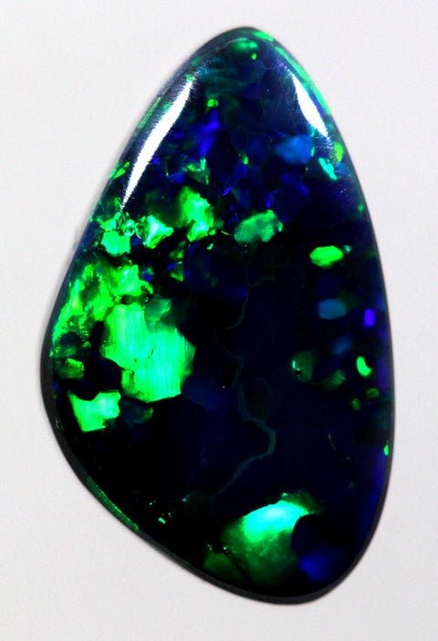 Stunning blue/green solid black Opal!