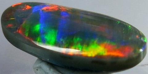 (352) 1.50ct Red Broad-Flash Solid Black Opal! freeshipping - Global Opals