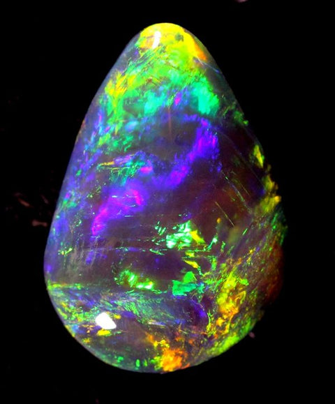 3.19 carat Blazes brilliant blue/green/orange crystal Opal!