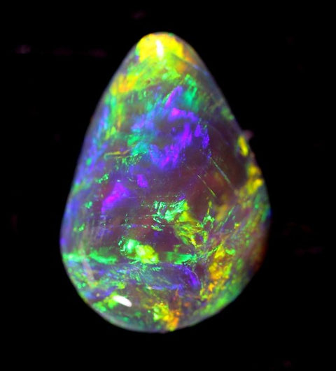 3.19 carat Blazes brilliant blue/green/orange crystal Opal!