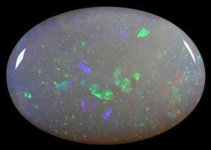 Large Solid Opal Pin-Fire & Broad-Flash Pattern! 19.82ct / 1352 freeshipping - Global Opals