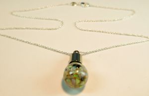Australian Opal Vials Sterling Silver Chains (302) $49 freeshipping - Global Opals