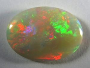 3.07ct Solid Red/Green Lightning Ridge Light Opal 1088 freeshipping - Global Opals